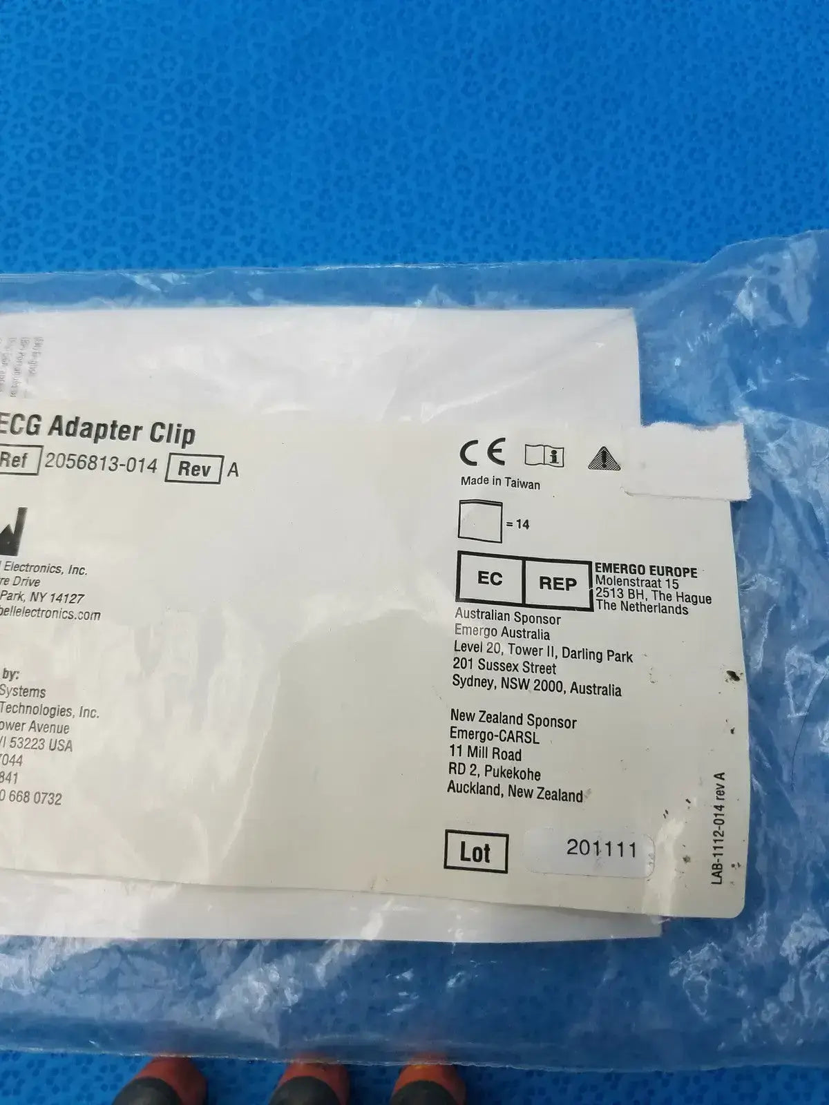 GE Medical Systems 2056813-014 ECG Adapter Clip - Pack of 12 ECG Adapter Clip, second-hand product photo 4