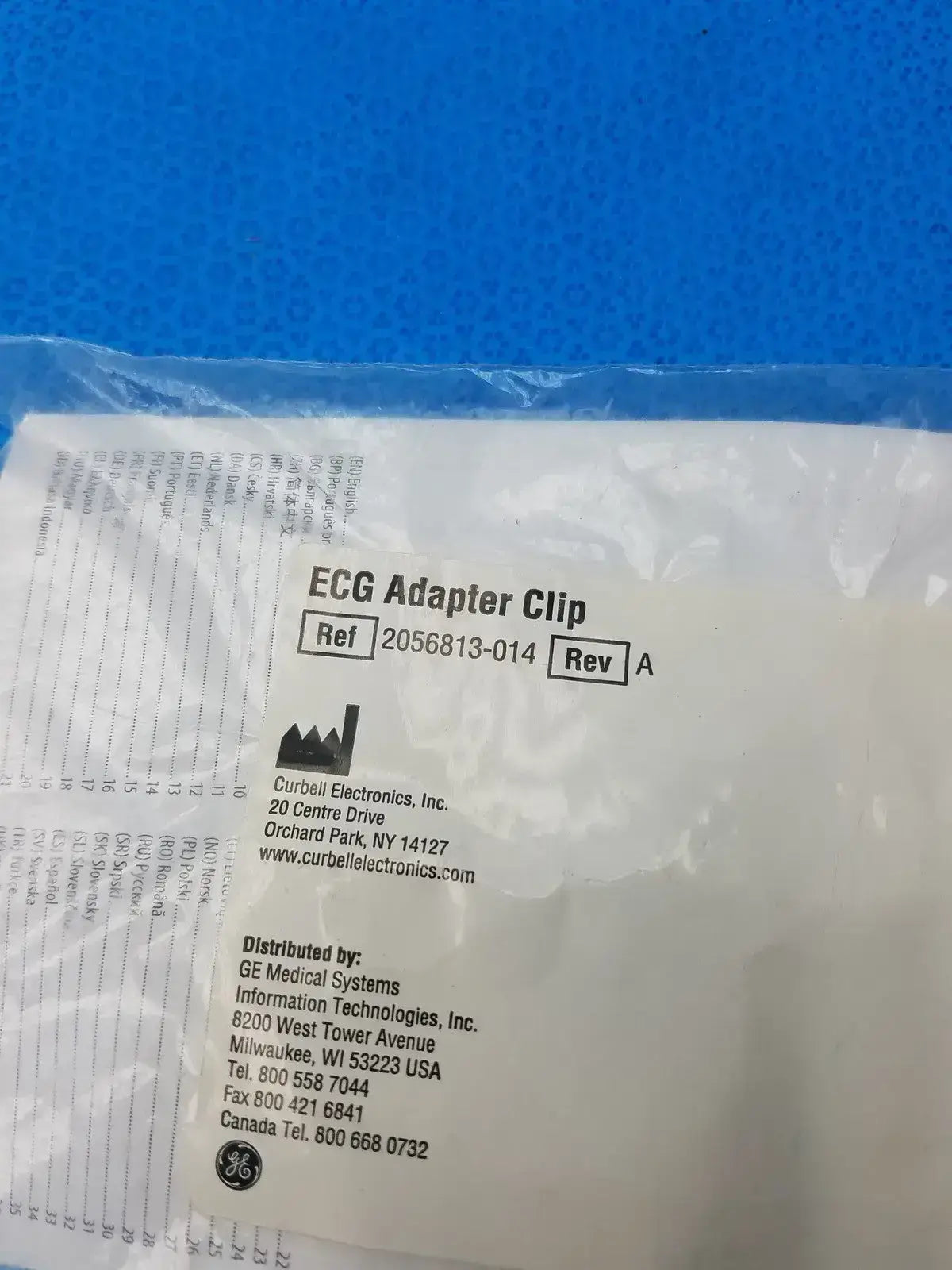 GE Medical Systems 2056813-014 ECG Adapter Clip - Pack of 12 ECG Adapter Clip, second-hand product photo 5