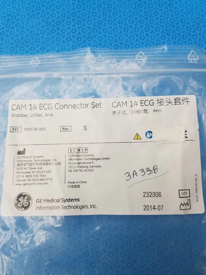 GE Medical Systems 900178-003 Cam 14 ECG Connector Set - Pack of 7 ECG Connector Set, second-hand product photo 3
