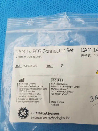 GE Medical Systems 900178-003 Cam 14 ECG Connector Set - Pack of 7 ECG Connector Set, second-hand product photo 4