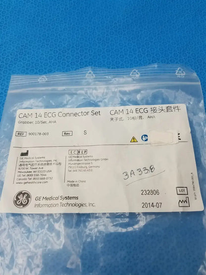 GE Medical Systems 900178-003 Cam 14 ECG Connector Set - Pack of 7 ECG Connector Set, second-hand product photo 2
