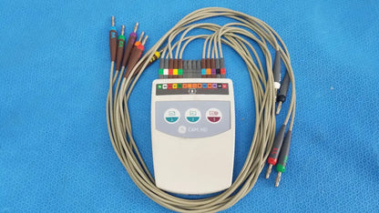 GE Medical Systems 900995-003 CAM HD ECG EKG Acquisition Module w/ Leads ECG/EKG Acquisition Module, second-hand product photo 1