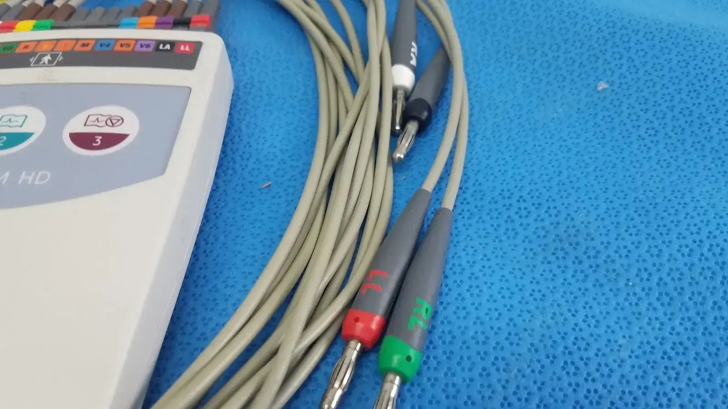 GE Medical Systems 900995-003 CAM HD ECG EKG Acquisition Module w/ Leads ECG/EKG Acquisition Module, second-hand product photo 3