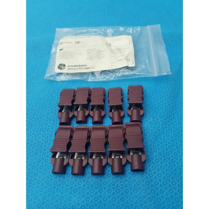 GE Medical Systems 9490-214 ECG Clamp Electrode Adapter Set - Pack of 10 ECG Clamp Electrode Adapter Set, second-hand product photo 1
