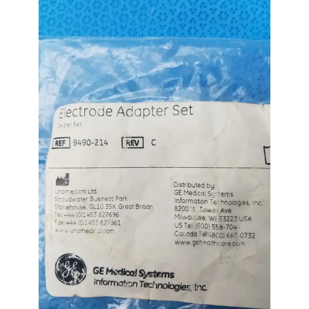 GE Medical Systems 9490-214 ECG Clamp Electrode Adapter Set - Pack of 10 ECG Clamp Electrode Adapter Set, second-hand product photo 3