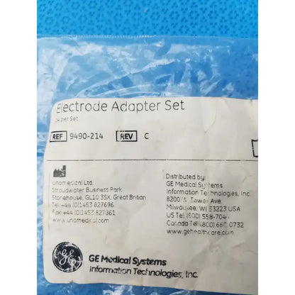 GE Medical Systems 9490-214 ECG Clamp Electrode Adapter Set - Pack of 10 ECG Clamp Electrode Adapter Set, second-hand product photo 3