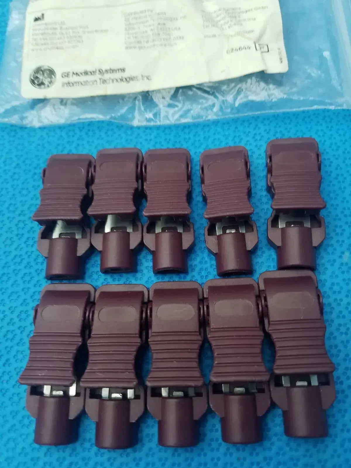 GE Medical Systems 9490-214 ECG Clamp Electrode Adapter Set - Pack of 10 ECG Clamp Electrode Adapter Set, second-hand product photo 5