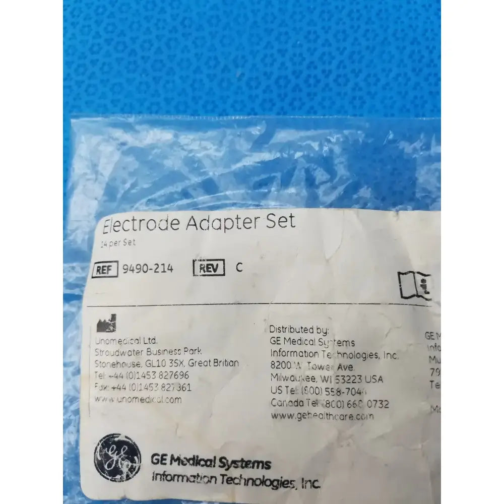 GE Medical Systems 9490-214 ECG Clamp Electrode Adapter Set - Pack of 10 ECG Clamp Electrode Adapter Set, second-hand product photo 2