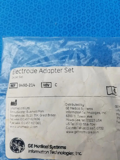 GE Medical Systems 9490-214 ECG Clamp Electrode Adapter Set - Pack of 10 ECG Clamp Electrode Adapter Set, second-hand product photo 2