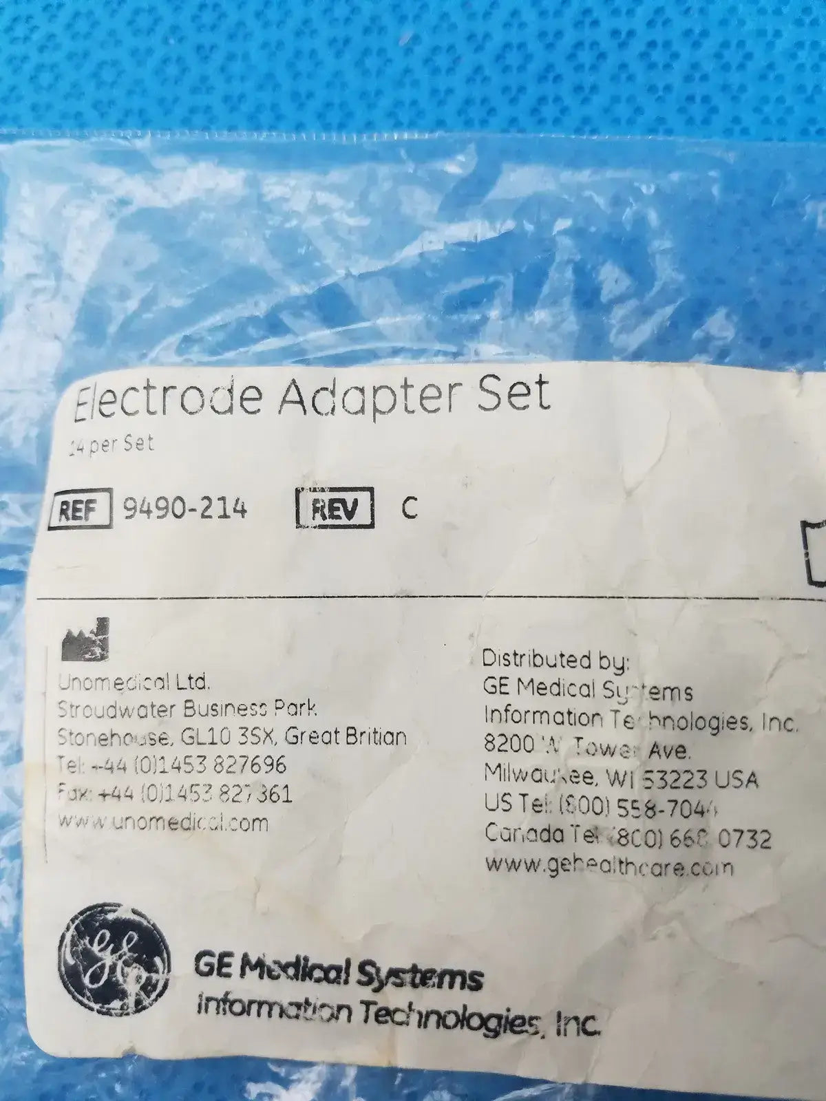 GE Medical Systems 9490-214 ECG Clamp Electrode Adapter Set - Pack of 10 ECG Clamp Electrode Adapter Set, second-hand product photo 3