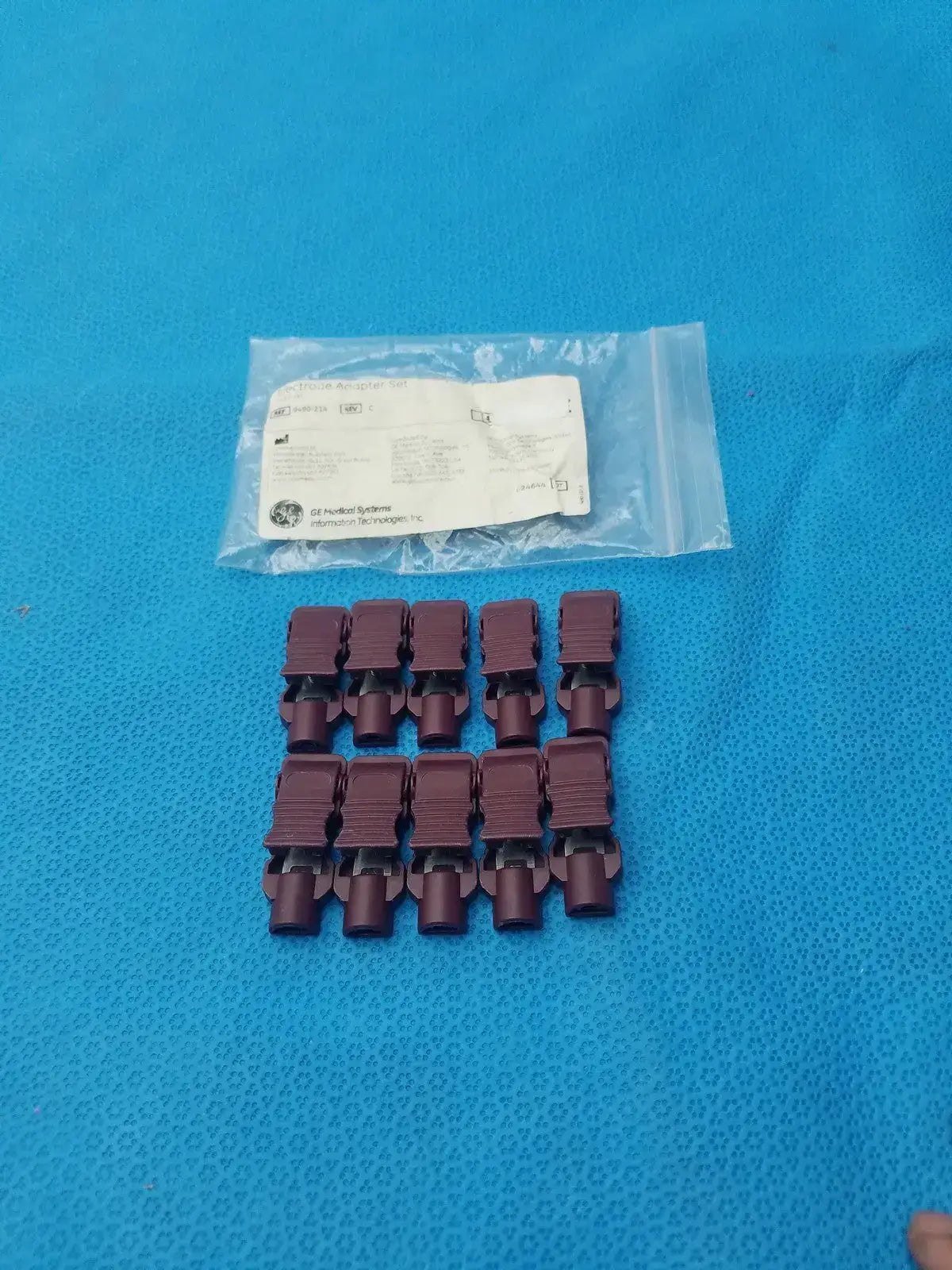 GE Medical Systems 9490-214 ECG Clamp Electrode Adapter Set - Pack of 10 ECG Clamp Electrode Adapter Set, second-hand product photo 8