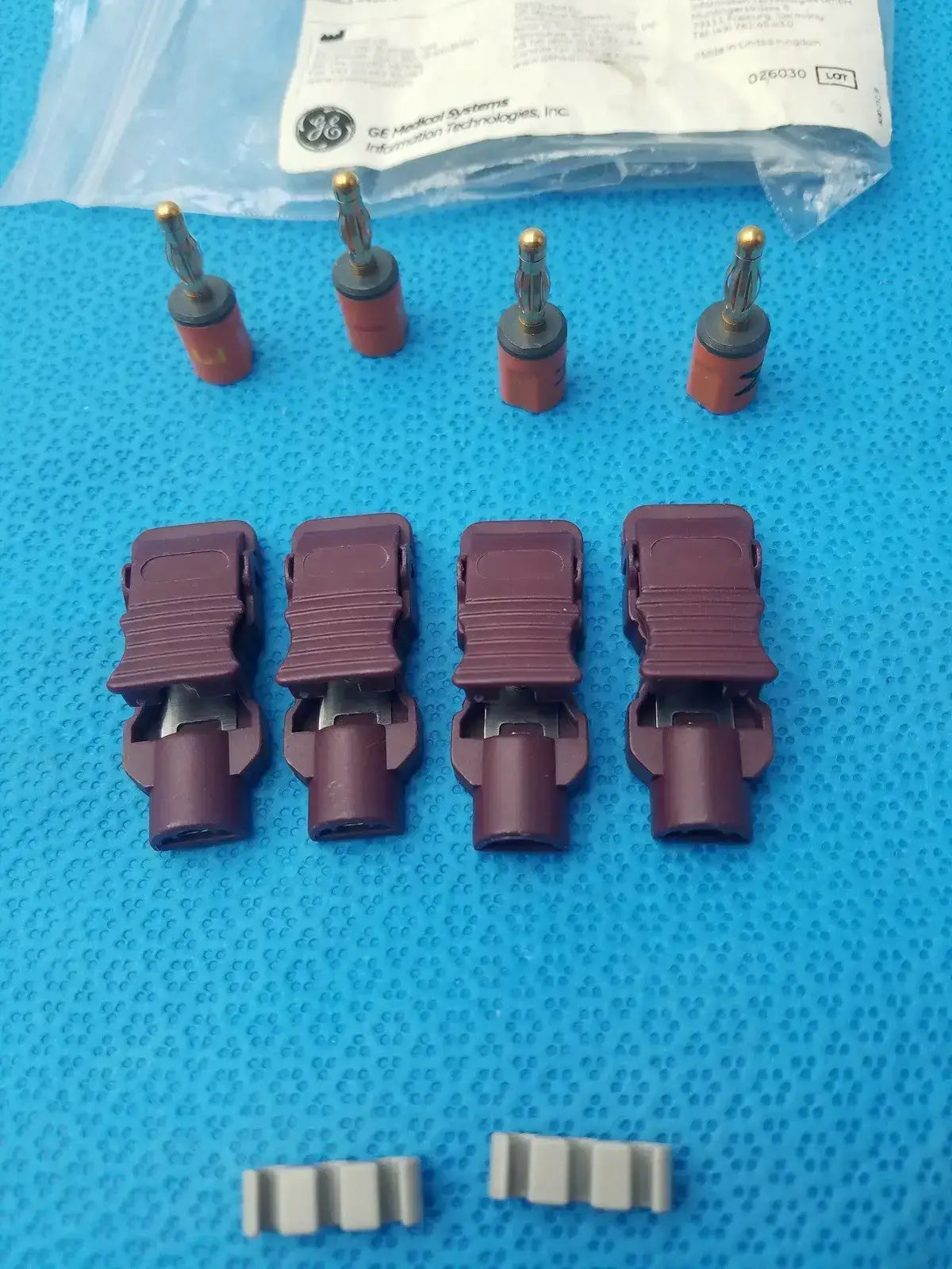 GE Medical Systems 9490-214 Electrode Adapter Set - Pack of 4 Electrode Adapter Set, second-hand product photo 3