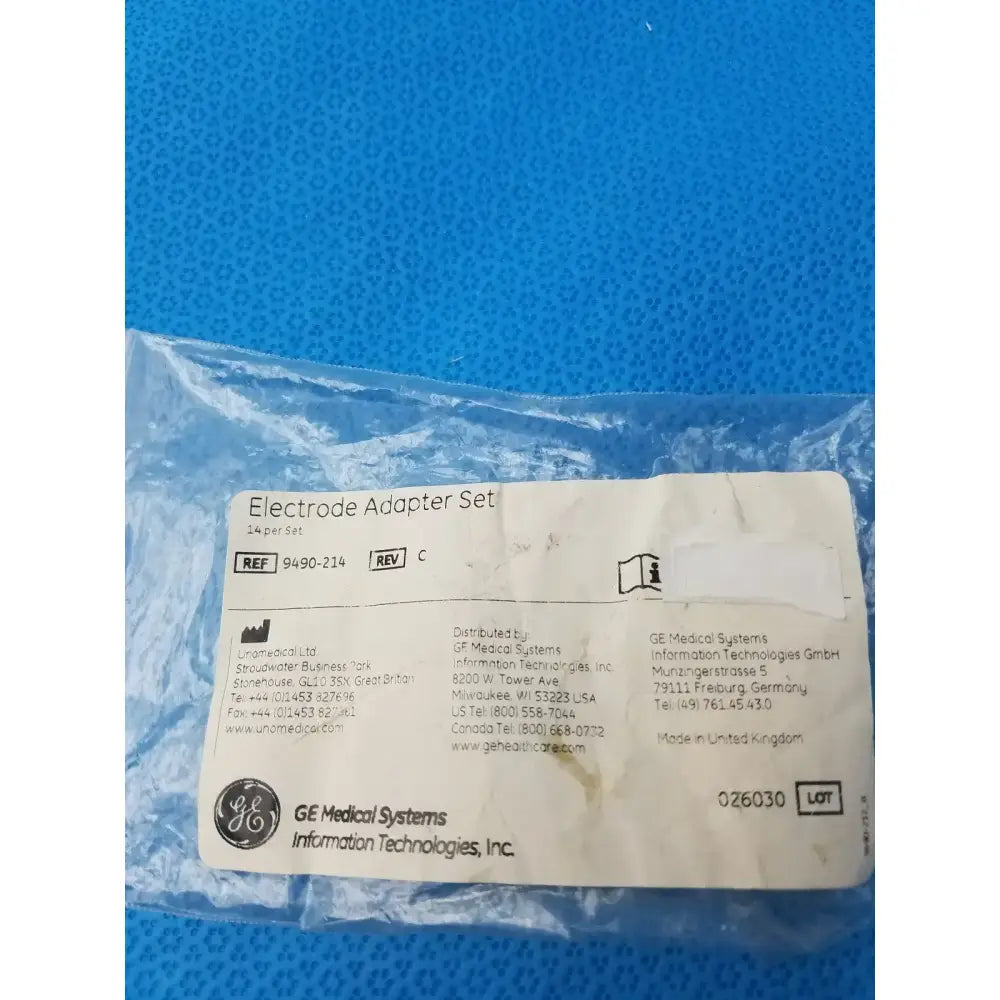 GE Medical Systems 9490-214 Electrode Adapter Set - Pack of 4 Electrode Adapter Set, second-hand product photo 5