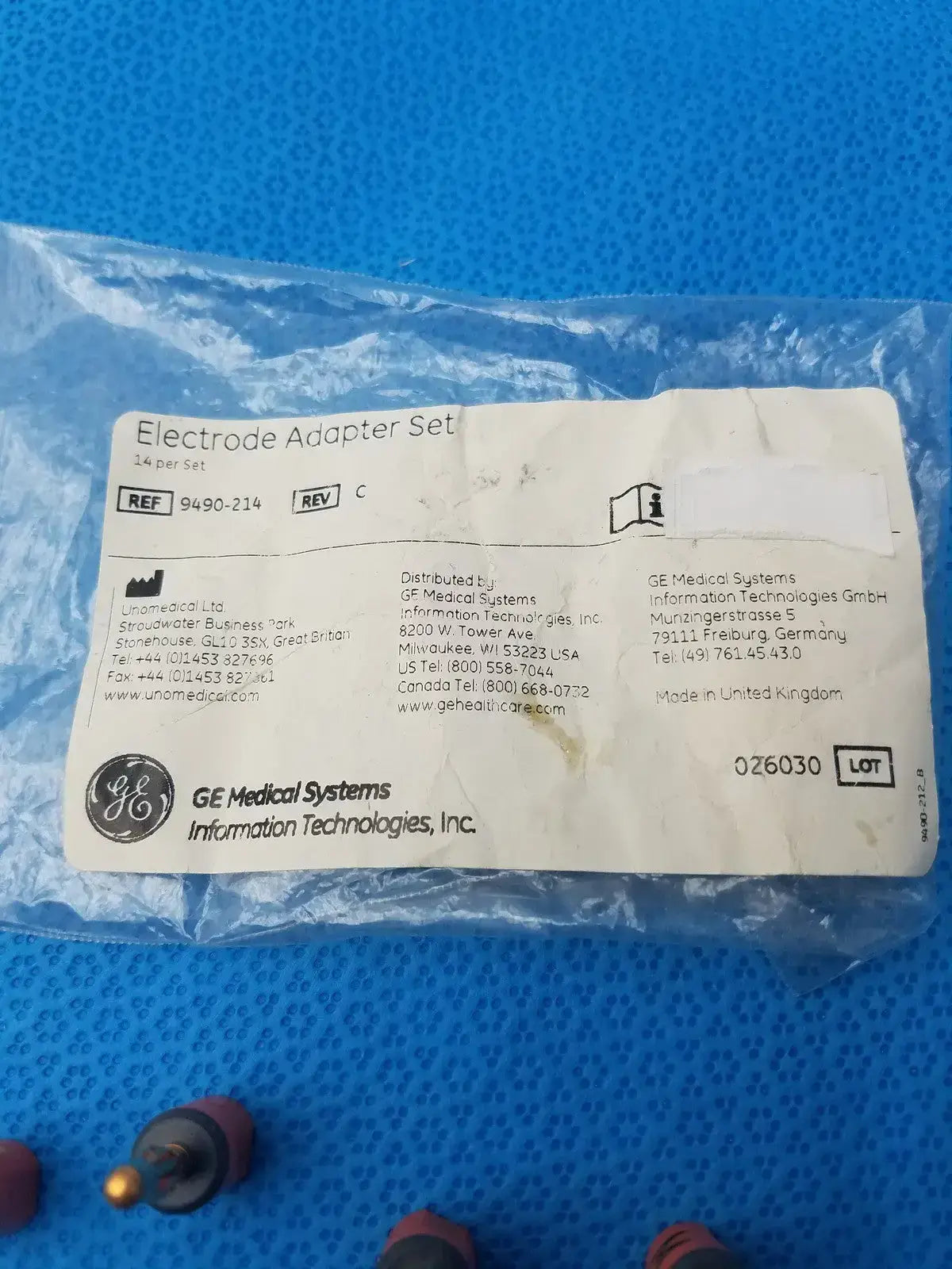 GE Medical Systems 9490-214 Electrode Adapter Set - Pack of 4 Electrode Adapter Set, second-hand product photo 8