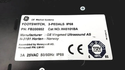GE Medical Systems Footswitch 3-Padels IP68, PN FB200952 Footswitch, second-hand product photo 6