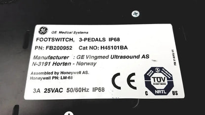 GE Medical Systems Footswitch 3-Padels IP68, PN FB200952 Footswitch, second-hand product photo 6