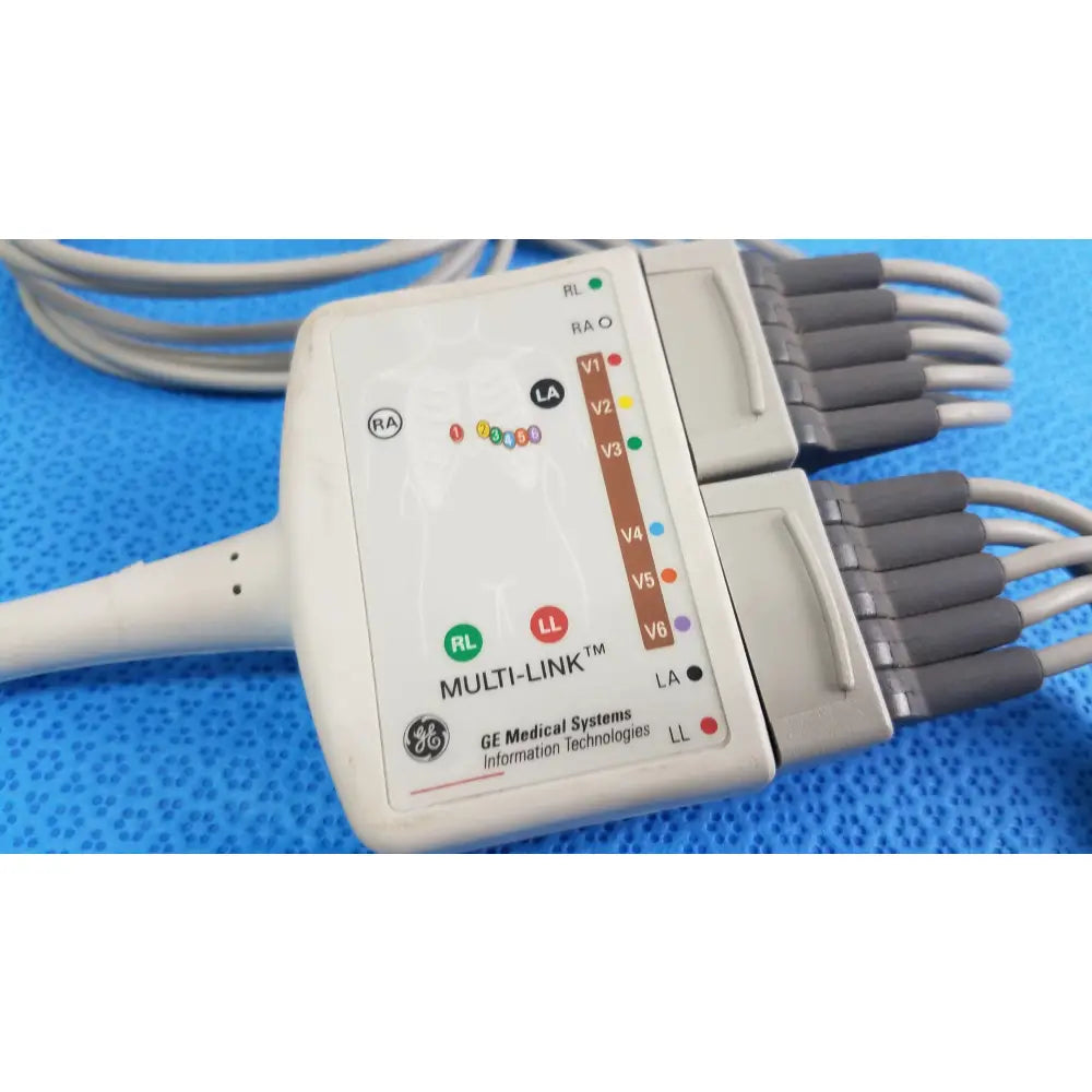 GE Medical Systems Multi-Link 10 Lead ECG Patient Cable & Leadwires - ECG Patient Cable and Leadwires
