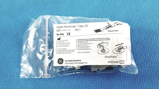 GE Medical Systems Wide Mactrode Clips 10 - REF: 2066867-010 ECG Electrode Clips, second-hand product photo 1