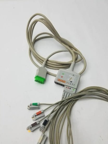GE Multi-link 10 Lead ECG Cable REF: 2017006-001 With 5 Leads ECG Cable, second-hand product photo 5