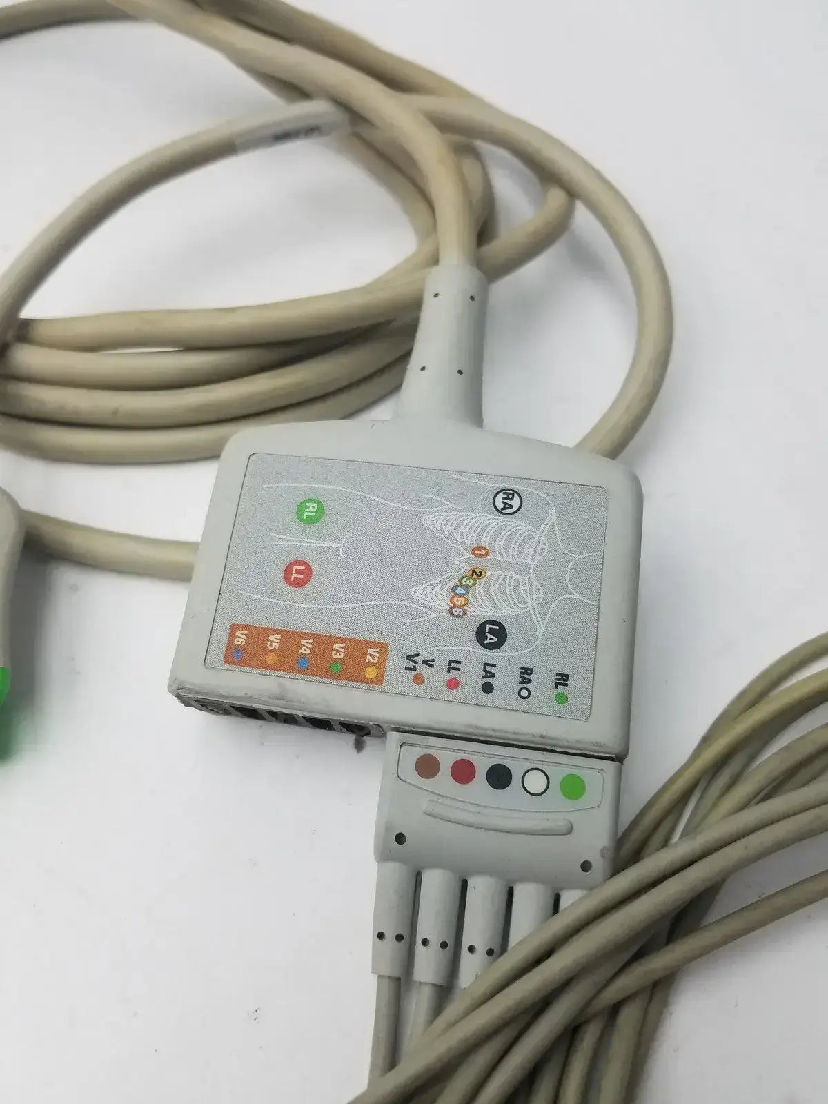 GE Multi-link 10 Lead ECG Cable REF: 2017006-001 With 5 Leads ECG Cable, second-hand product photo 3