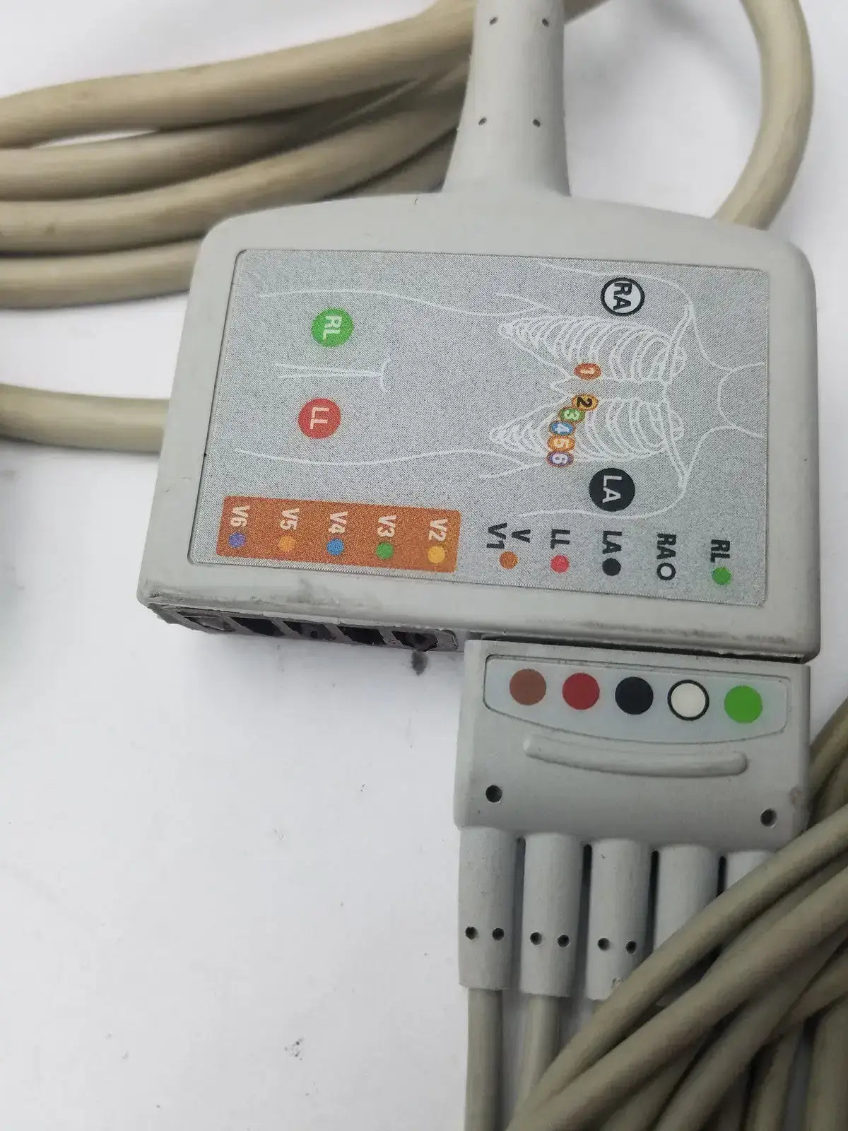 GE Multi-link 10 Lead ECG Cable REF: 2017006-001 With 5 Leads ECG Cable, second-hand product photo 8
