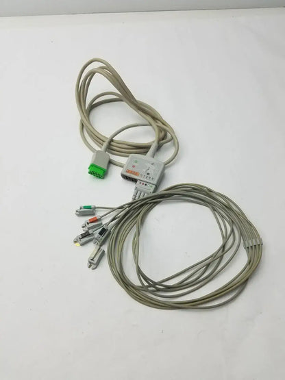 GE Multi-link 10 Lead ECG Cable REF: 2017006-001 With 5 Leads ECG Cable, second-hand product photo 6