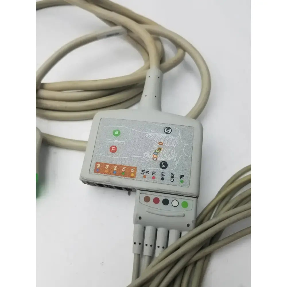 GE Multi-link 10 Lead ECG Cable REF: 2017006-001 With 5 Leads ECG Cable, second-hand product photo 3
