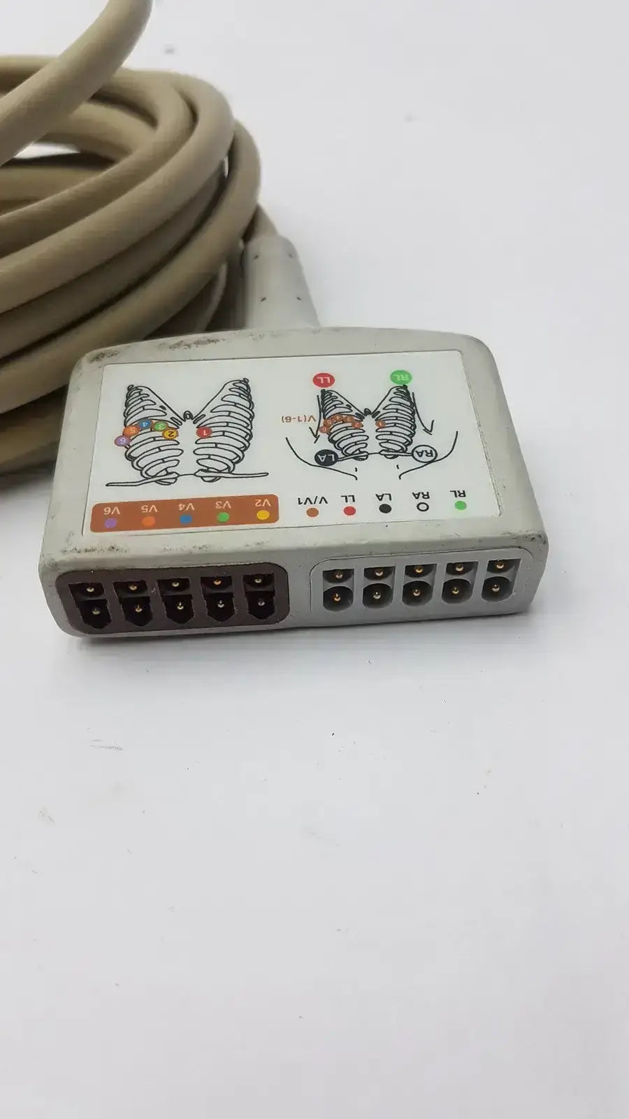 GE Multi-Link ECG Care Cable 2017006-001 AHA 12 Lead ECG Cable, second-hand product photo 4