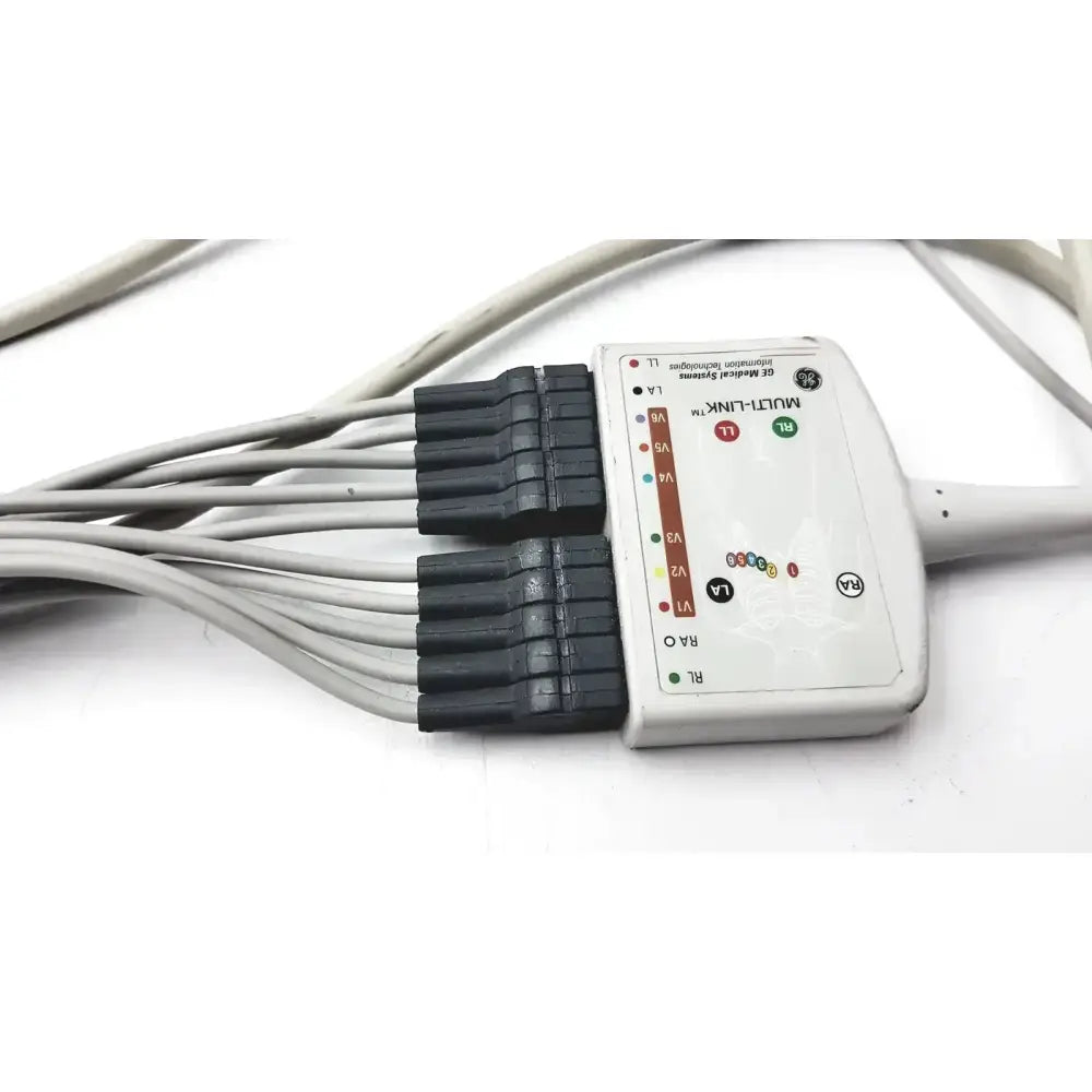 GE Multi-Link Marquette EKG 10 Lead Trunk Cable With Lead ECG Trunk Cable, second-hand product photo 4