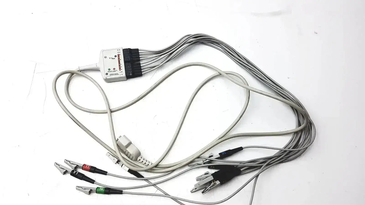 GE Multi-Link Marquette EKG 10 Lead Trunk Cable With Lead ECG Trunk Cable, second-hand product photo 2