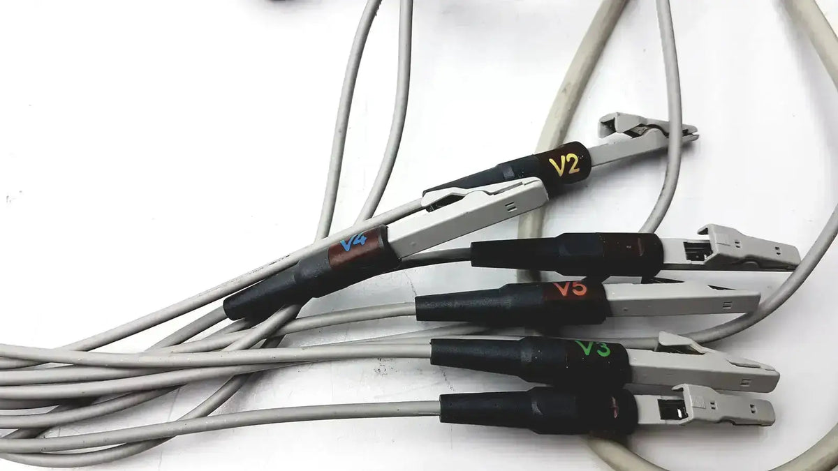 GE Multi-Link Marquette EKG 10 Lead Trunk Cable With Lead ECG Trunk Cable, second-hand product photo 9
