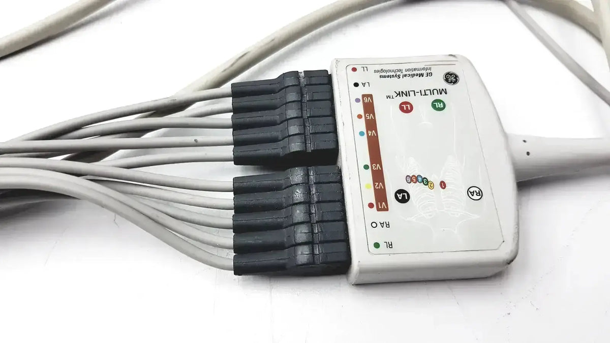 GE Multi-Link Marquette EKG 10 Lead Trunk Cable With Lead ECG Trunk Cable, second-hand product photo 4