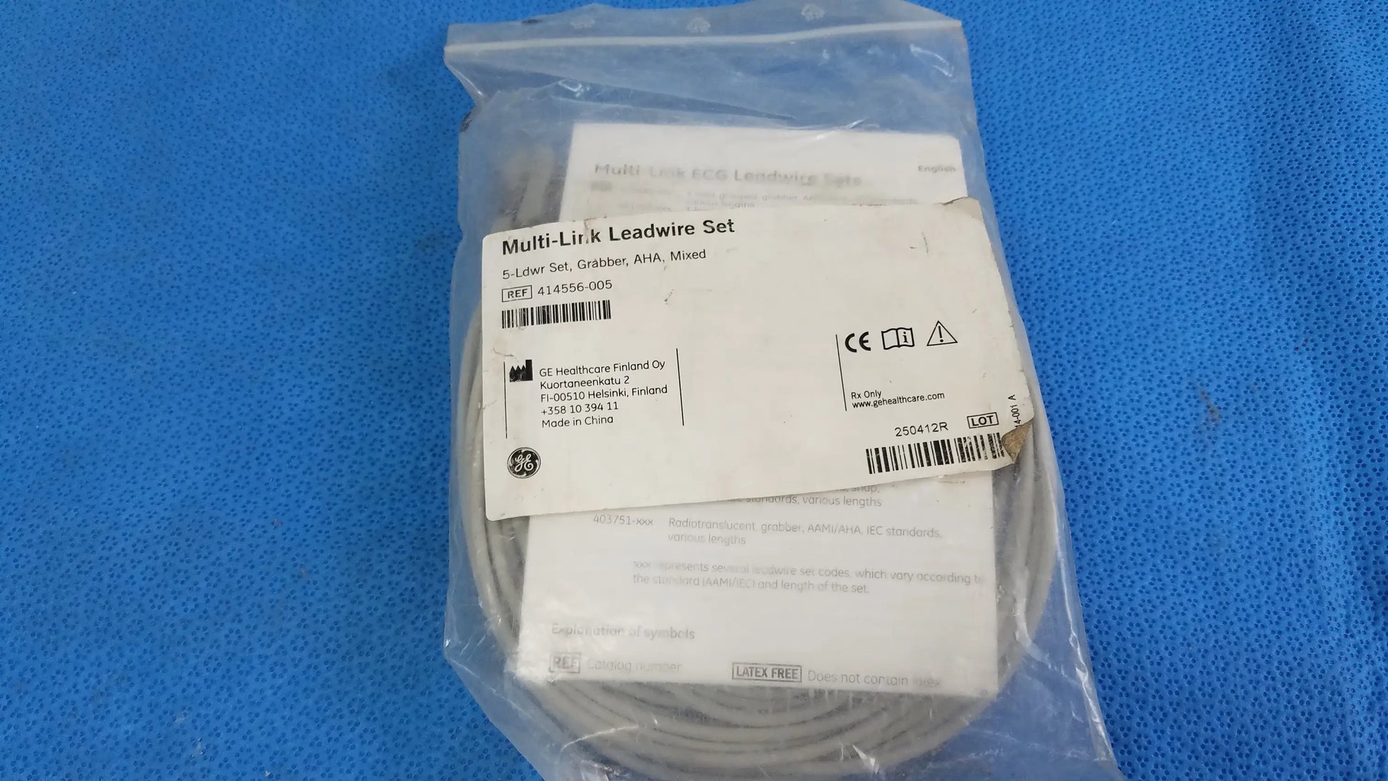 GE Multilink ECG Leadwire Set Ref 414556-005 ECG Leadwire Set, second-hand product photo 1