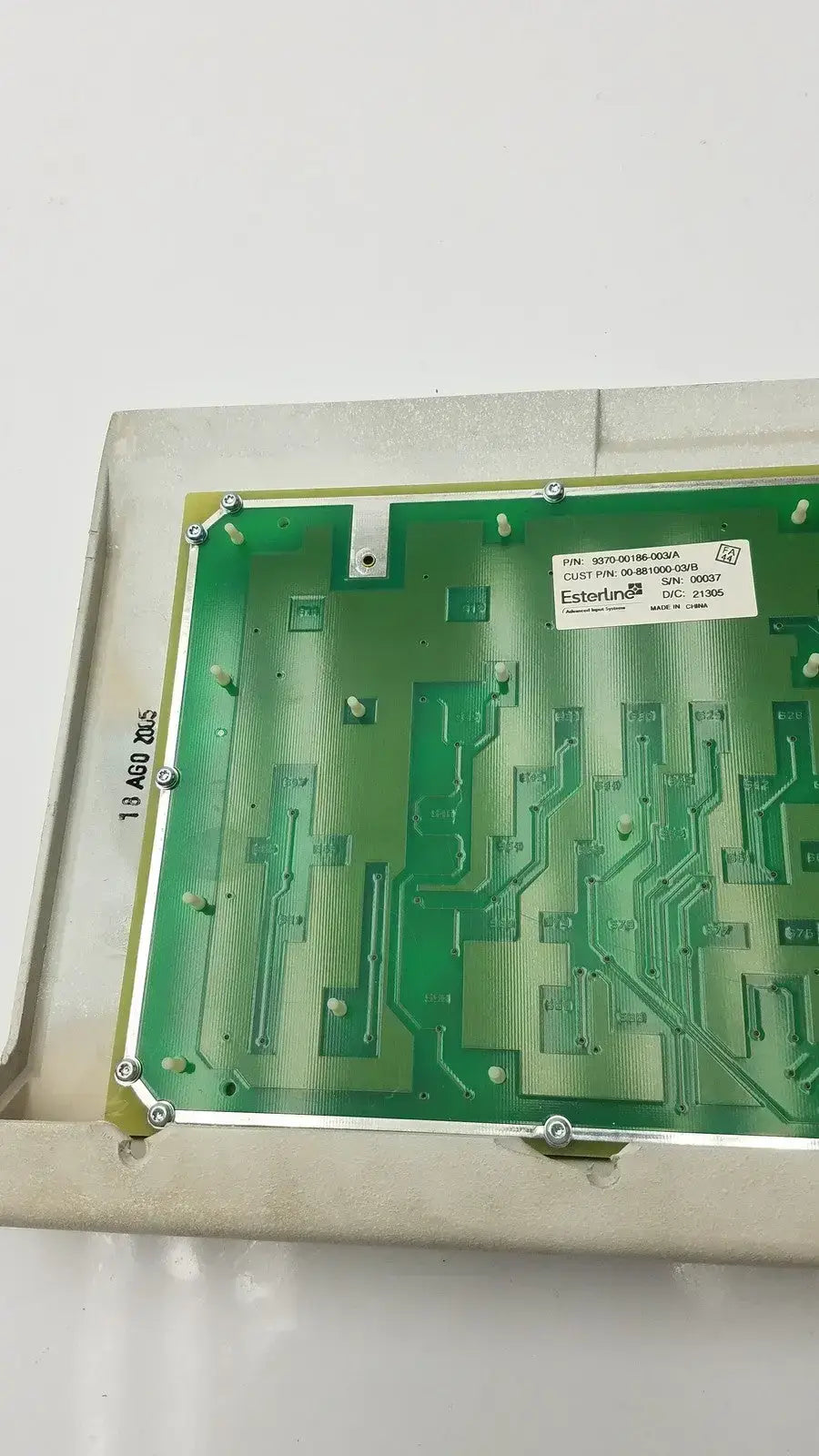 GE OEC 6800 ESP Cart 9370-00186-003 Panel Assy Control 00-879280-03 Rev H Control Panel Assembly, second-hand product photo 15