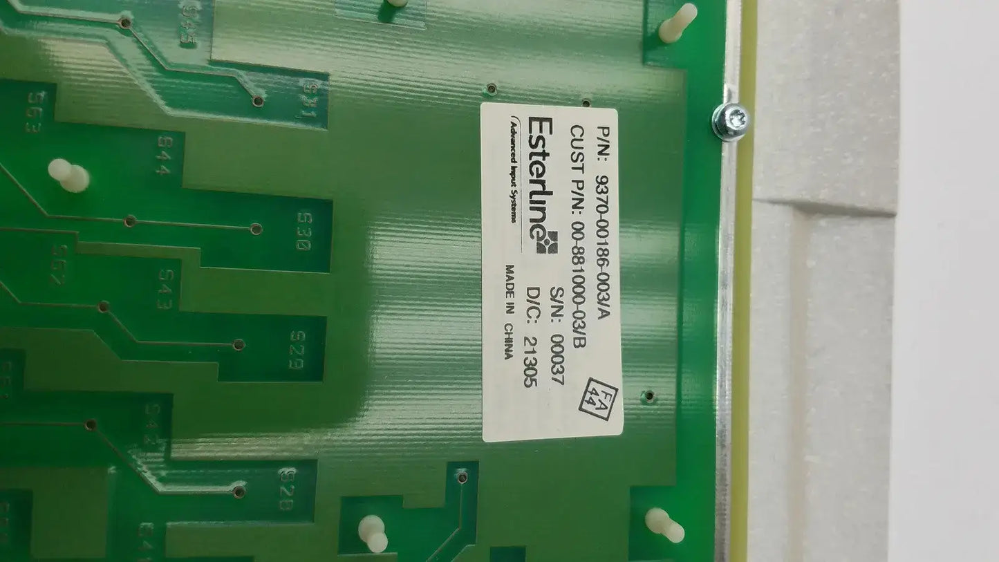 GE OEC 6800 ESP Cart 9370-00186-003 Panel Assy Control 00-879280-03 Rev H Control Panel Assembly, second-hand product photo 16