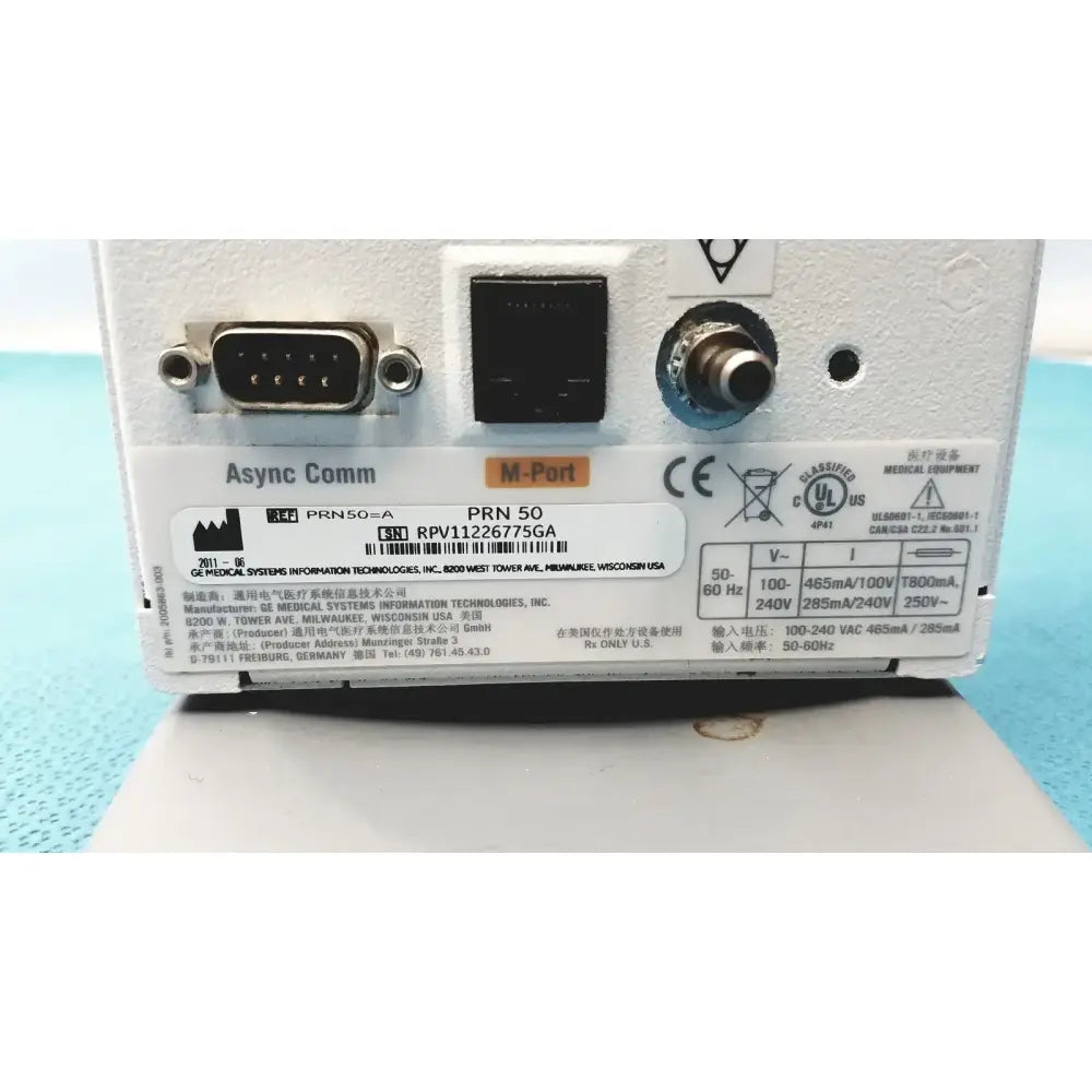 GE PRN 50-M Digital Writer Medical Printer Thermal Recorder w/M-PORT Medical Thermal Recorder, second-hand product photo 6