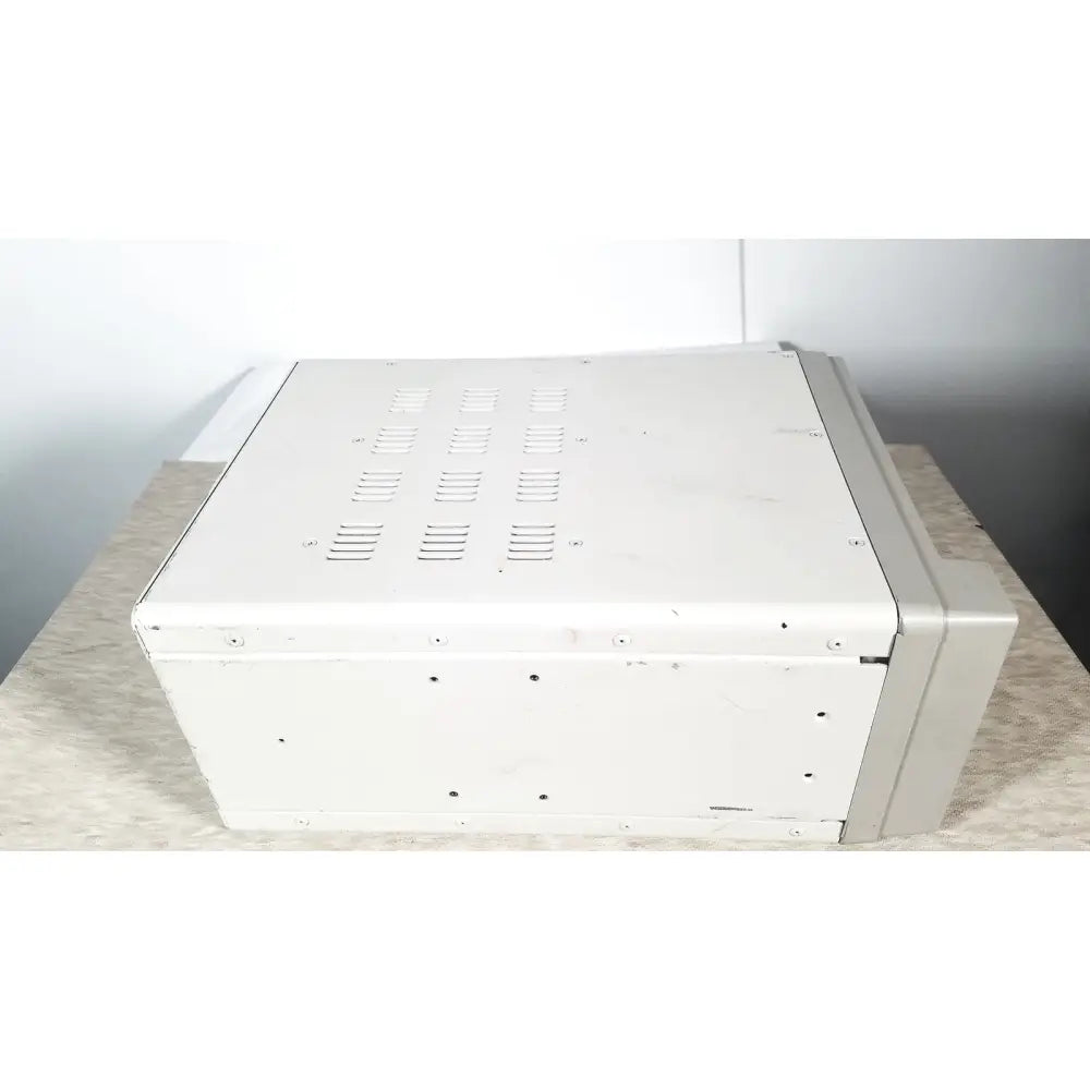 White metal tram-rac 4a module rack with top ventilation slots designed for reuse medical module rack applications