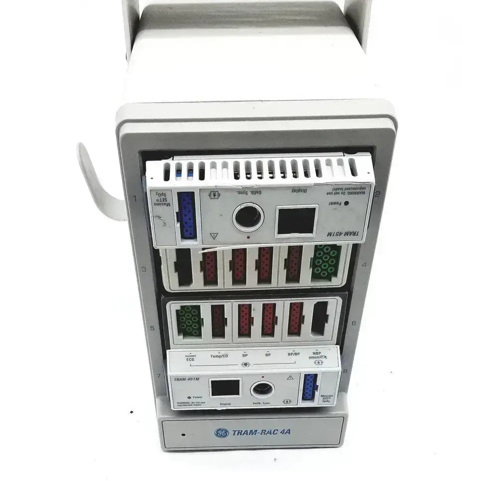 GE Medical GE TRAM-RAC 4A with SPO2 module Patient Monitor Rack, second-hand product photo 1