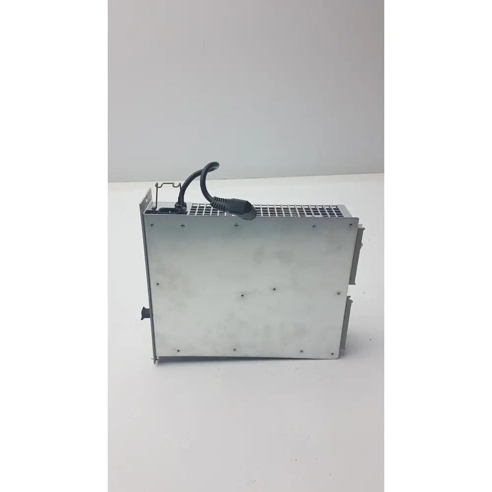 Silver metallic industrial mitra dc power supply pe3159 with black cable and ventilation grille for pro vingmed mitra