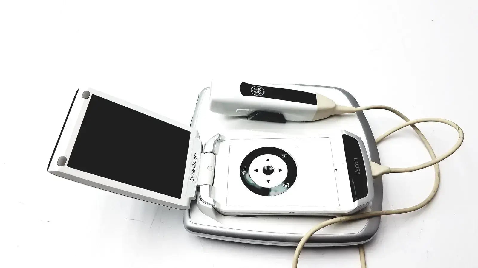 GE Vscan With Dual Probe Handheld Ultrasound System with Docking Station, Untest Ultrasound System, as-is (for parts) product photo 2