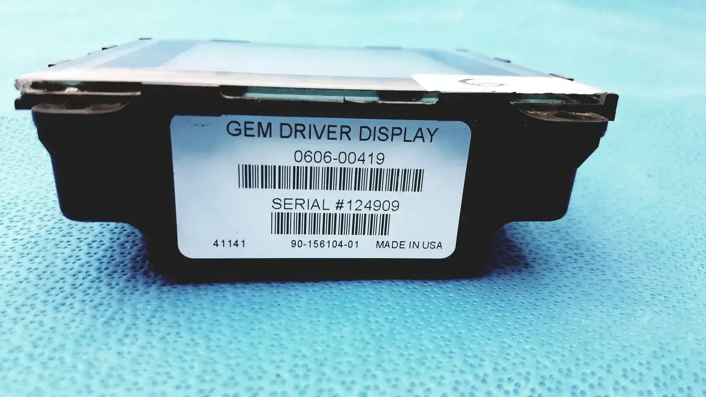 GEM Driver Display 0606-00419 Serial #124929 Driver Display Module, as-is (for parts) product photo 4