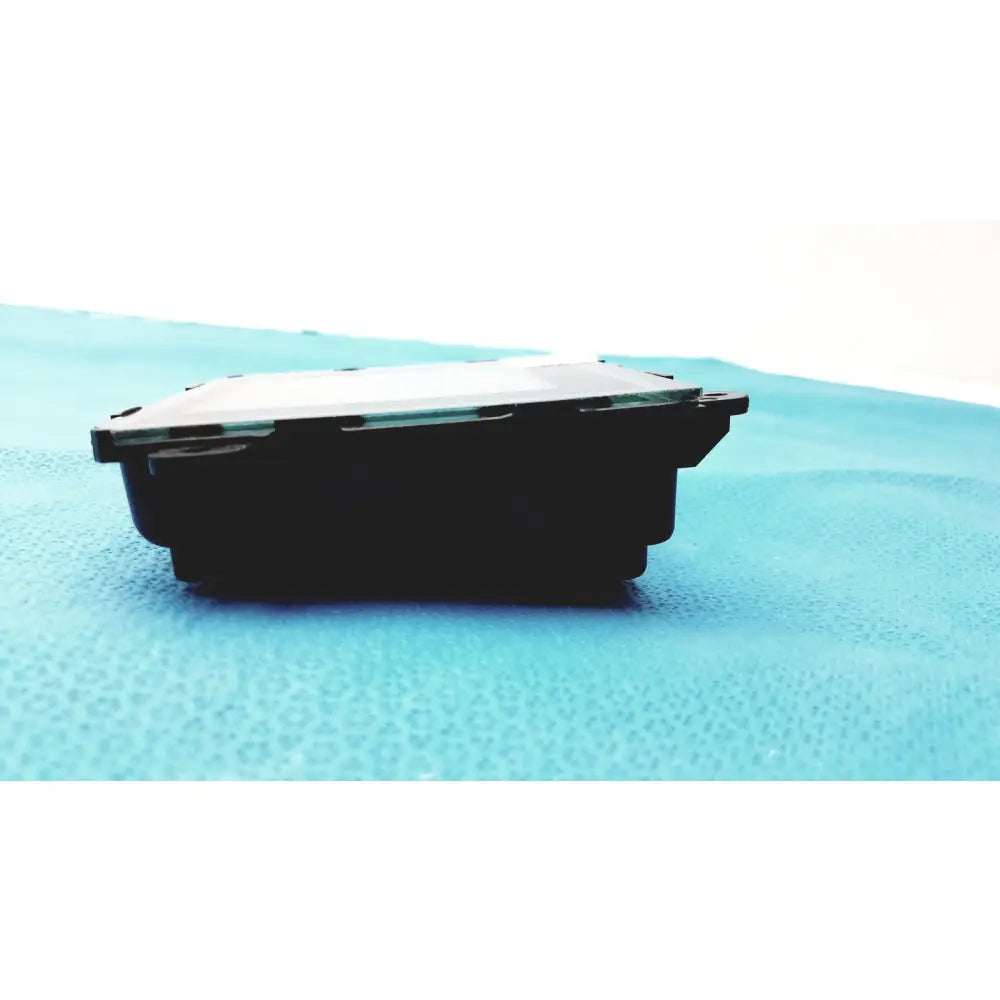 Black rectangular gem driver display module with silver top panel for reuse medical use serial 125794