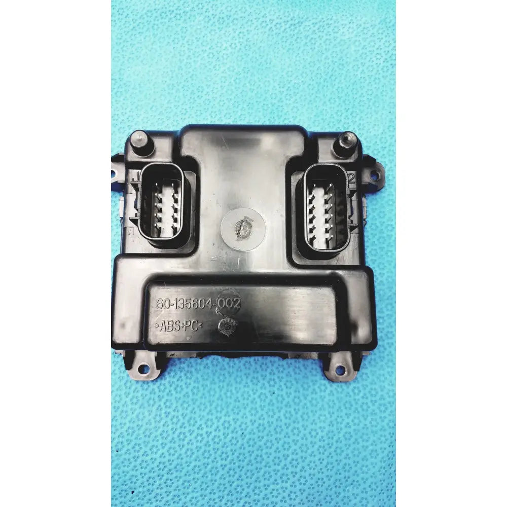 Black plastic engine control unit with two rectangular connectors and stamped part number for gem driver display reuse medical