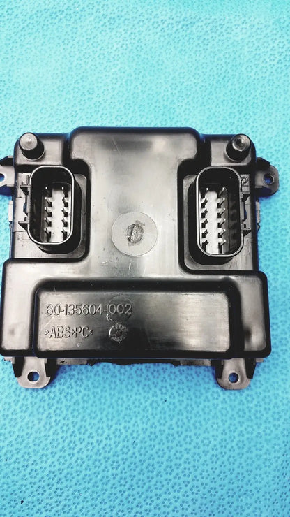 Black plastic engine control unit with two rectangular connectors and stamped part number for gem driver display reuse medical