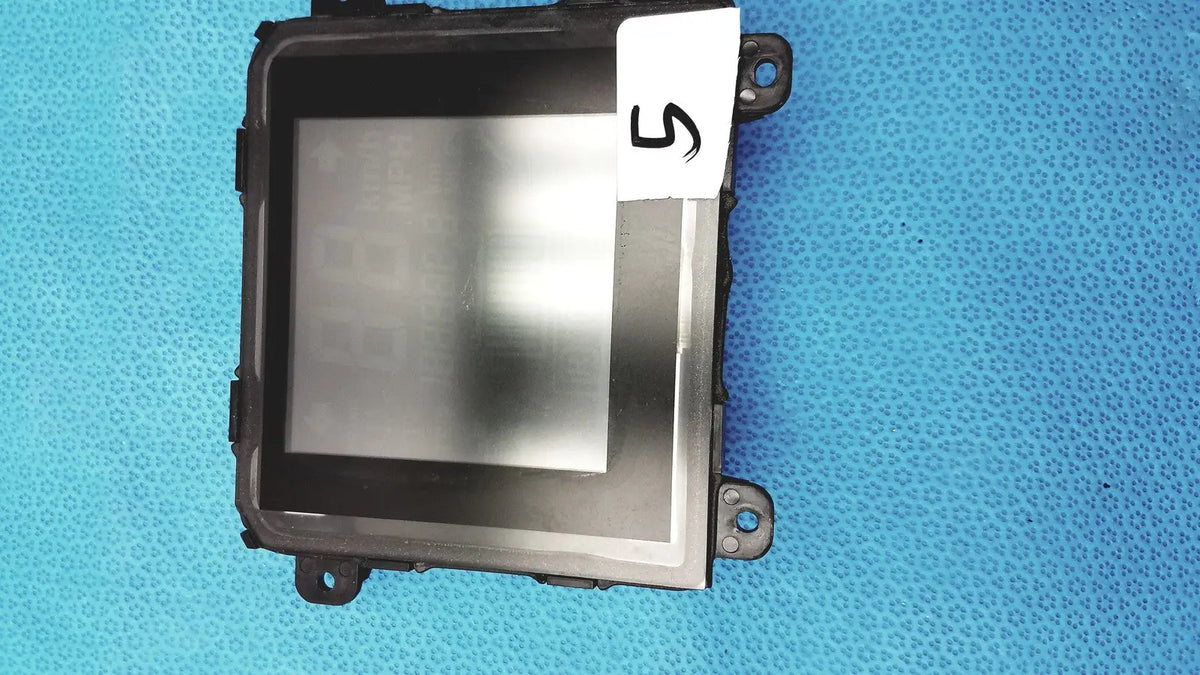 Black plastic gem driver display unit with rectangular screen and mounting brackets model 0606-00419 serial 125794