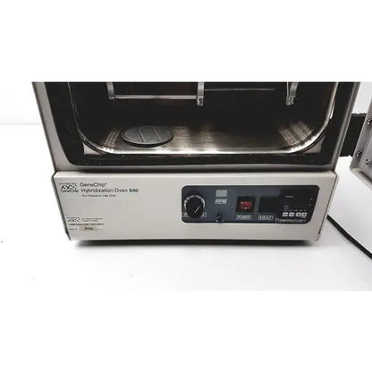 Silver and black genechip hybridization oven 640 with digital control panel for precise genechip hybridization and reuse medical applications