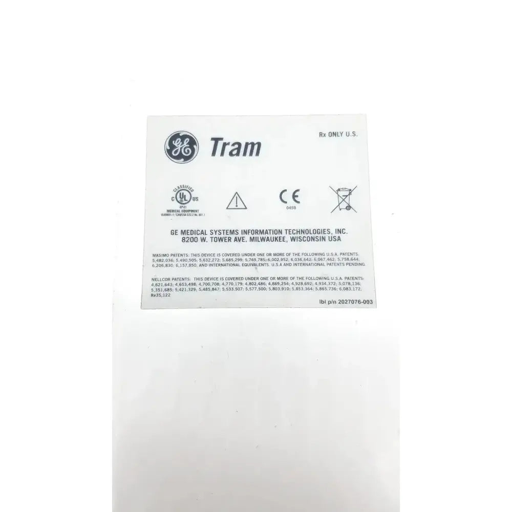 GE Medical General Electric Medical Systems TRAM 451M Module Patient Monitor Module, second-hand product photo 5