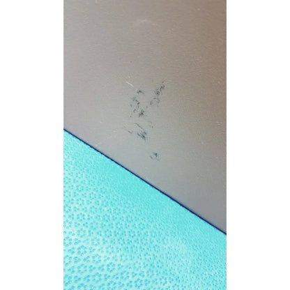 A small cluster of dark textured debris on a beige surface inside a general purpose medium steel nema 1 enclosure