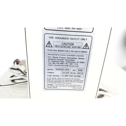Genesis 2006 Plasma Thawing Water Bath System Plasma Thawing Water Bath, second-hand product photo 9