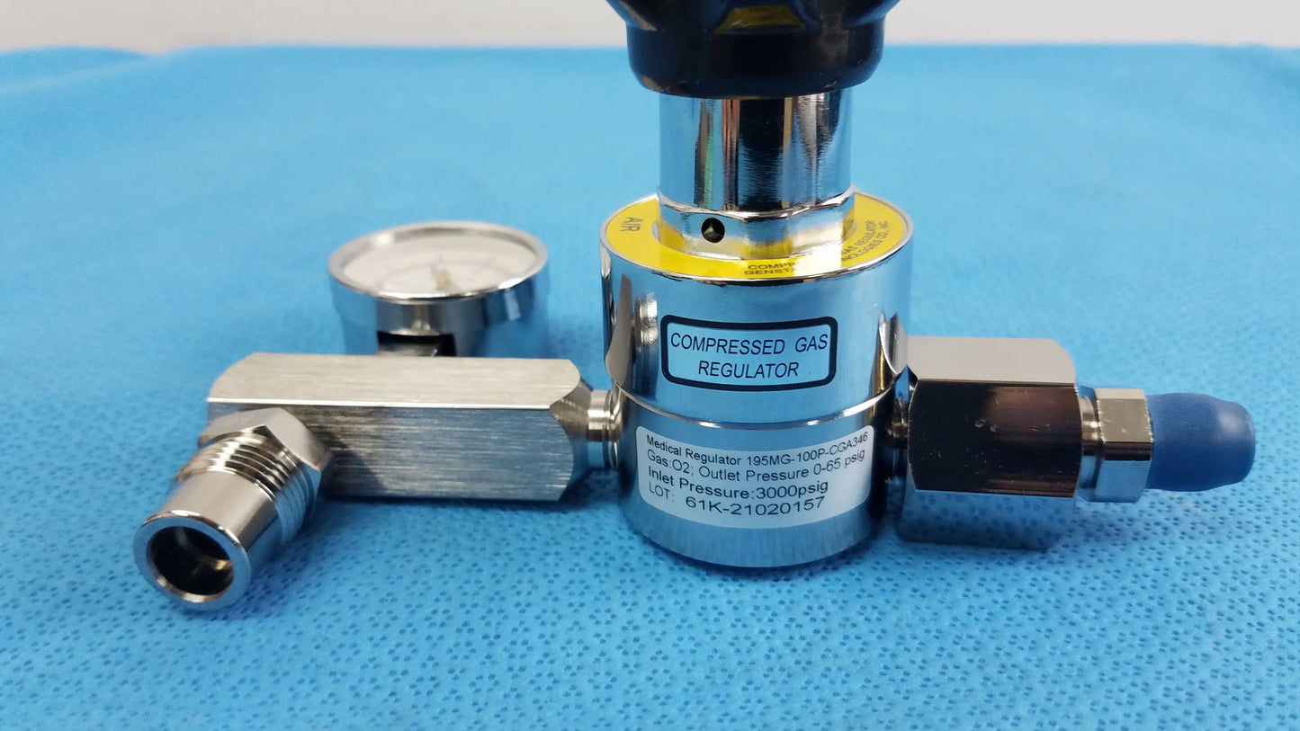 Gentec Medical Air Compressed Gas Regulator 3000Psig Compressed Gas Regulator, as-is (for parts) product photo 4